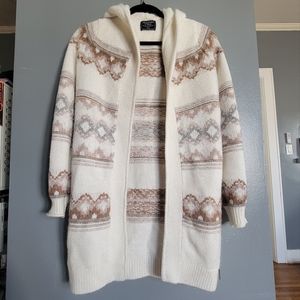 Abercrombie & Fitch Cream Sz. XXS Acrylic Blend Open Cardigan